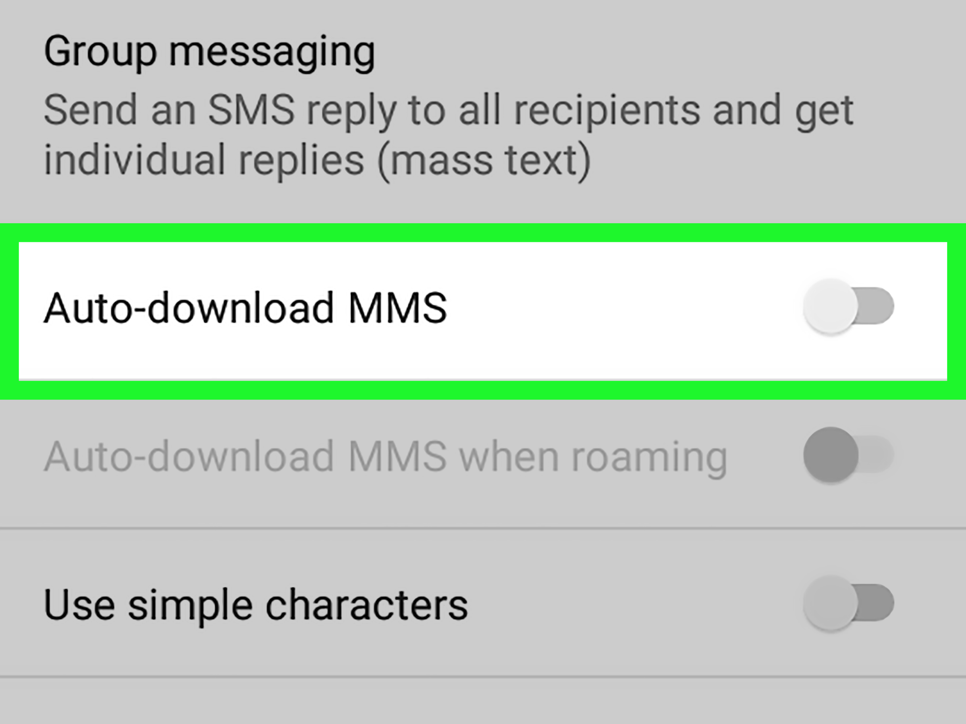 Android multimedia messages not downloading iphone
